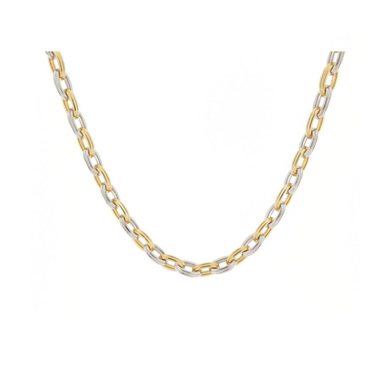 Collar bicolor eslabones