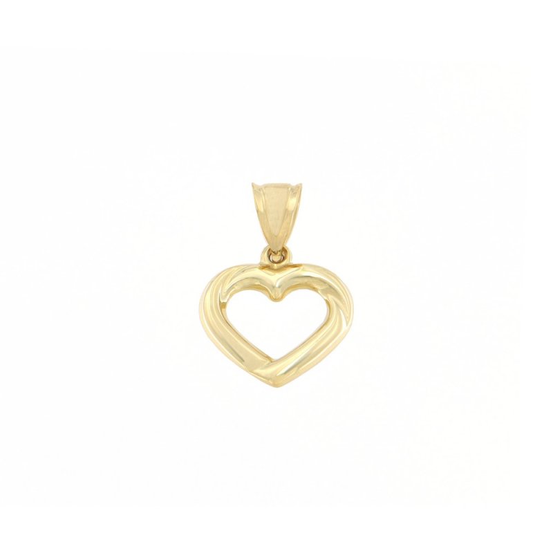 Colgante corazon oro amarillo